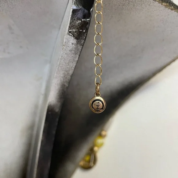 Chico's Sunshine Floral Yellow and White Necklace - Picture 3 of 4